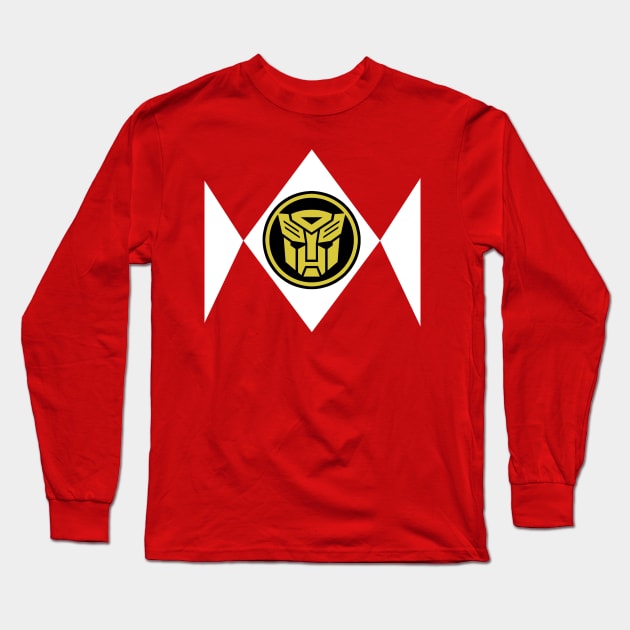 Mighty Transformin' Auto-Ranger Long Sleeve T-Shirt by MarkWelser